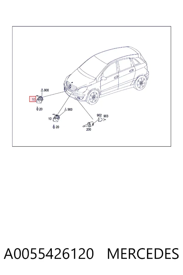 Звуковой сигнал A0055426120 Mercedes