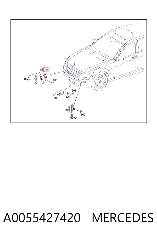 Звуковой сигнал A0055427420 Mercedes