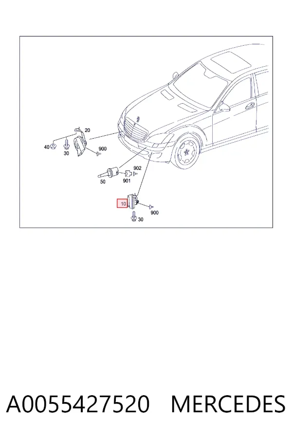 Звуковой сигнал A0055427520 Mercedes