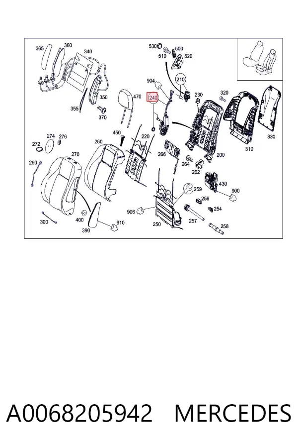  A0068205942 Mercedes