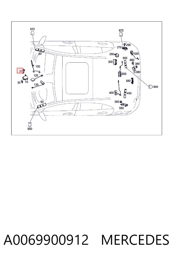  A0069900912 Mercedes