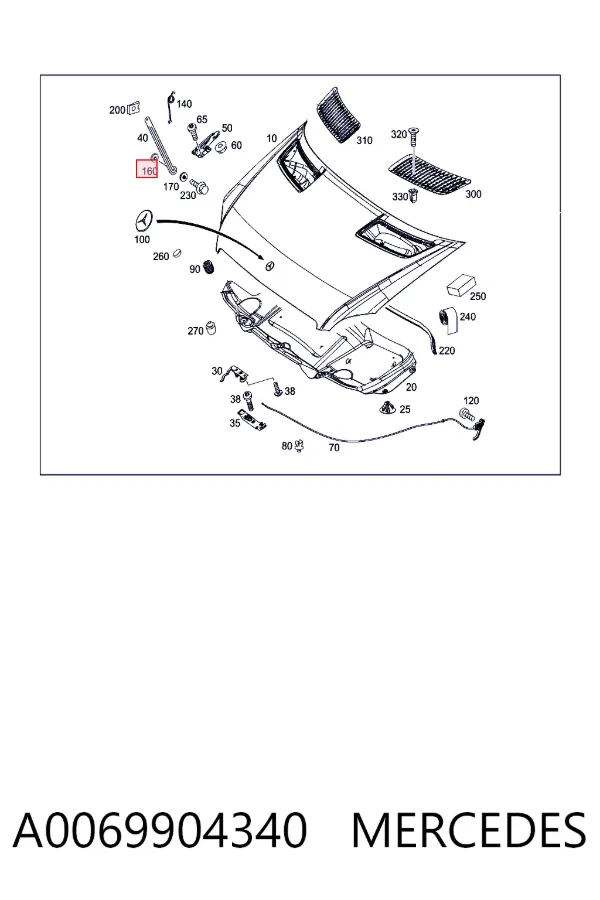  A0069904340 Mercedes