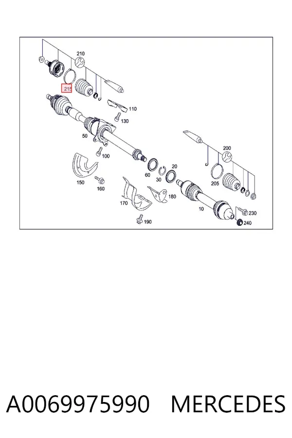  A0069975990 Mercedes