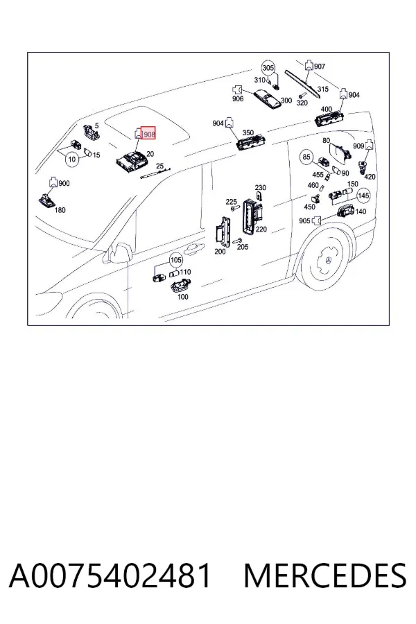  A0075402481 Mercedes