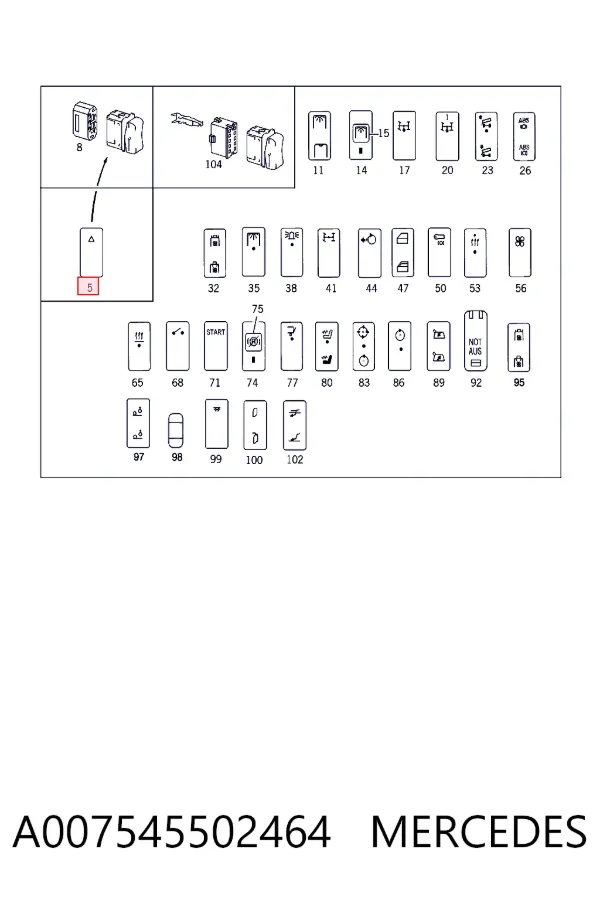 A0075455024 Mercedes 