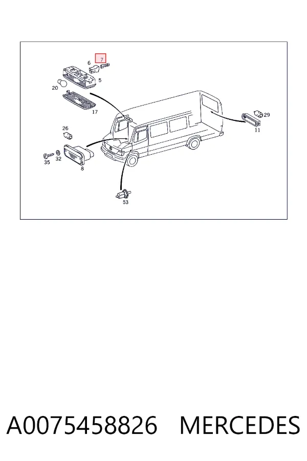  A0075458826 Mercedes