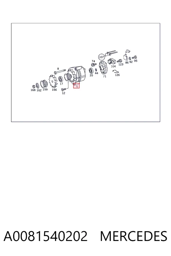 Генератор A0081540202 Mercedes