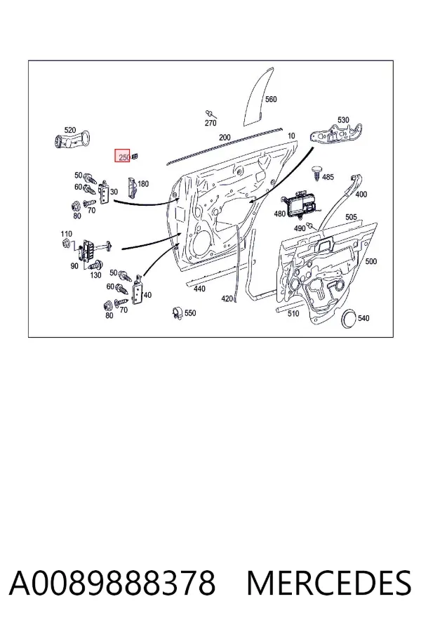  A0089888378 Mercedes