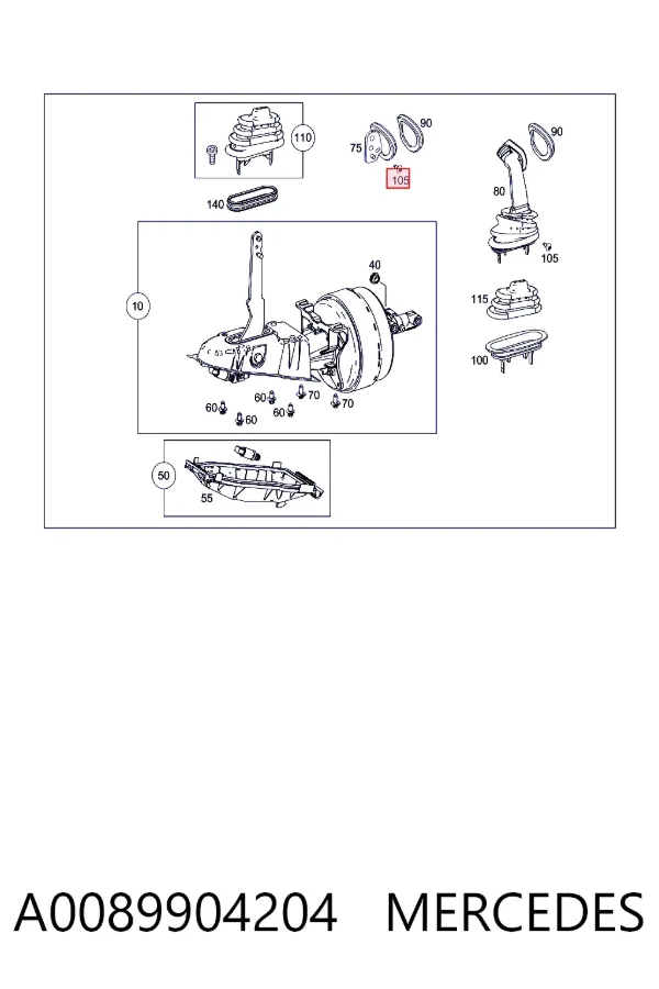 A0089904204 Mercedes