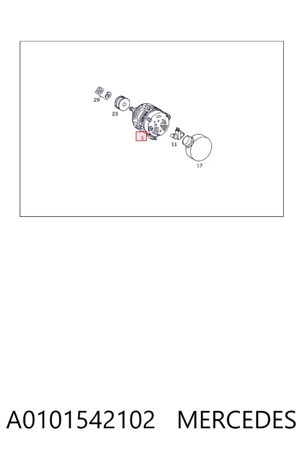 Генератор A0101542102 Mercedes