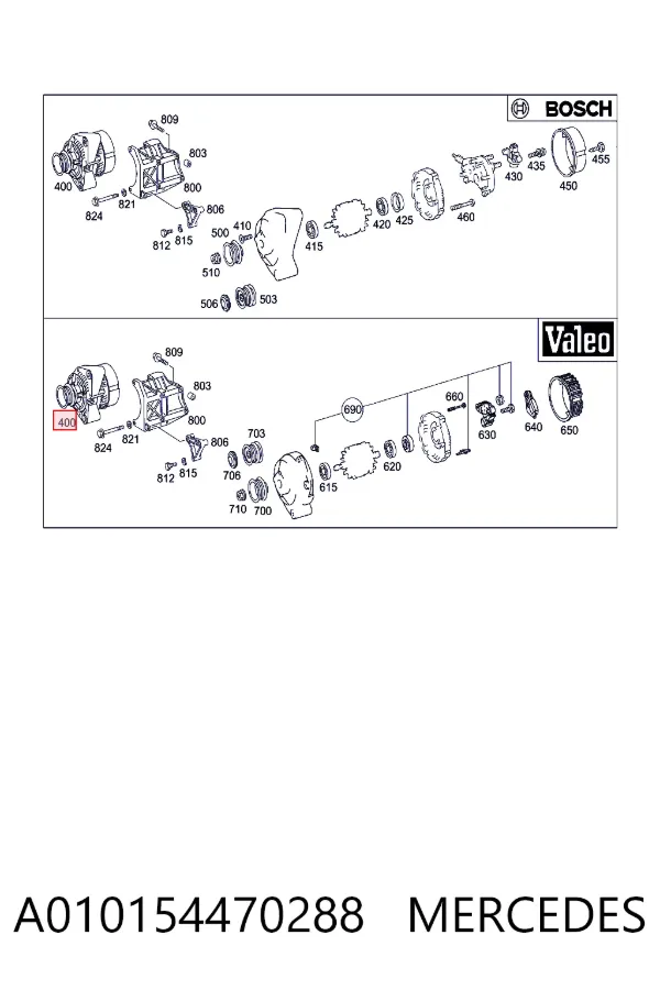 A0101544702 Mercedes Генератор автомобильный