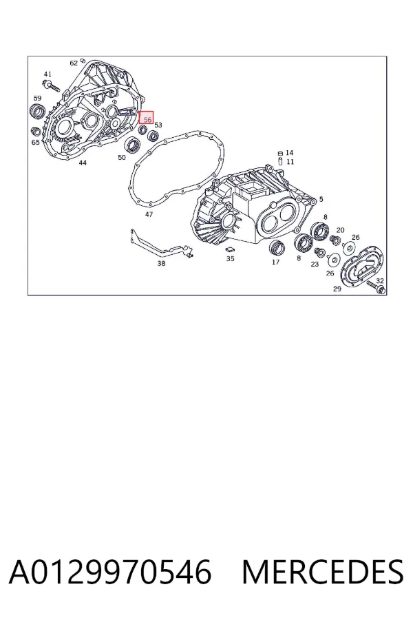 Сальник АКПП/КПП (входного/первичного вала) A0129970546 Mercedes