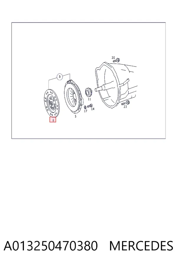 Диск сцепления A013250470380 Mercedes