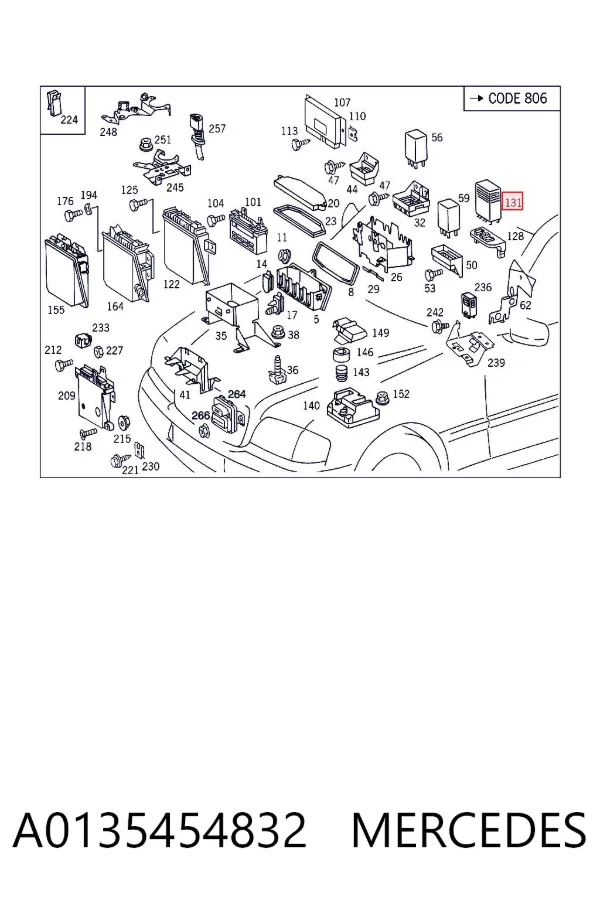Блок управления EGR A0135454832 Mercedes