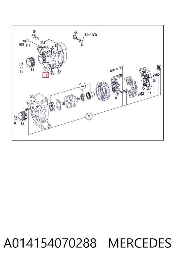 Купить A0141540702 Mercedes Генератор