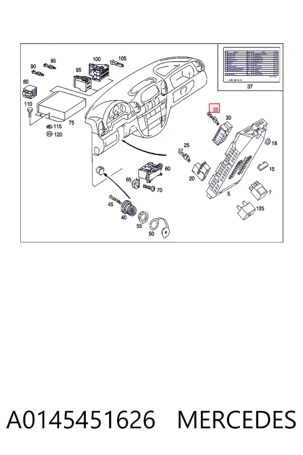  A0145451626 Mercedes