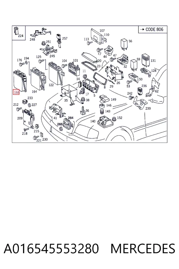 Блок управления акпп A016545553280 Mercedes