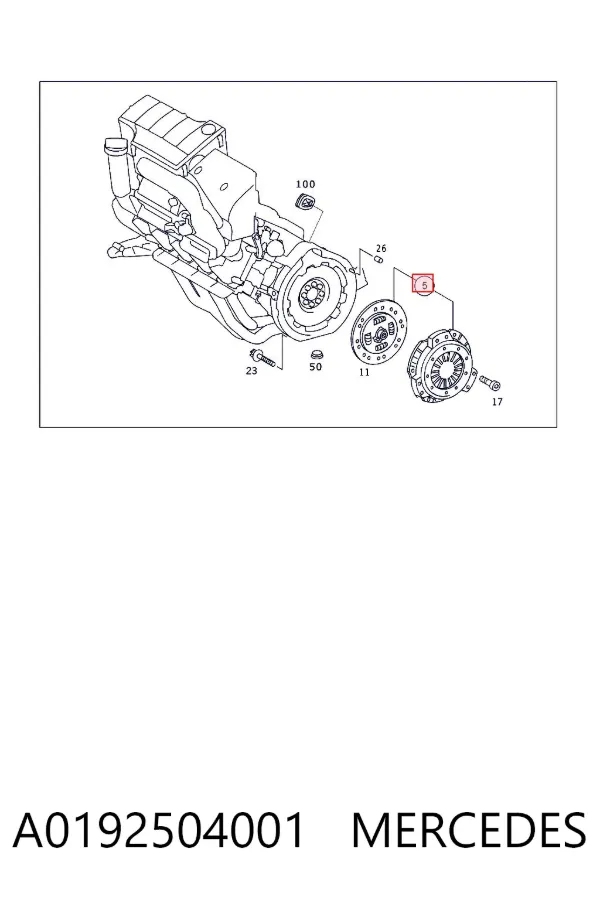 Сцепление A0192504001 Mercedes