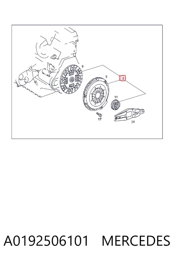Сцепление A0192506101 Mercedes