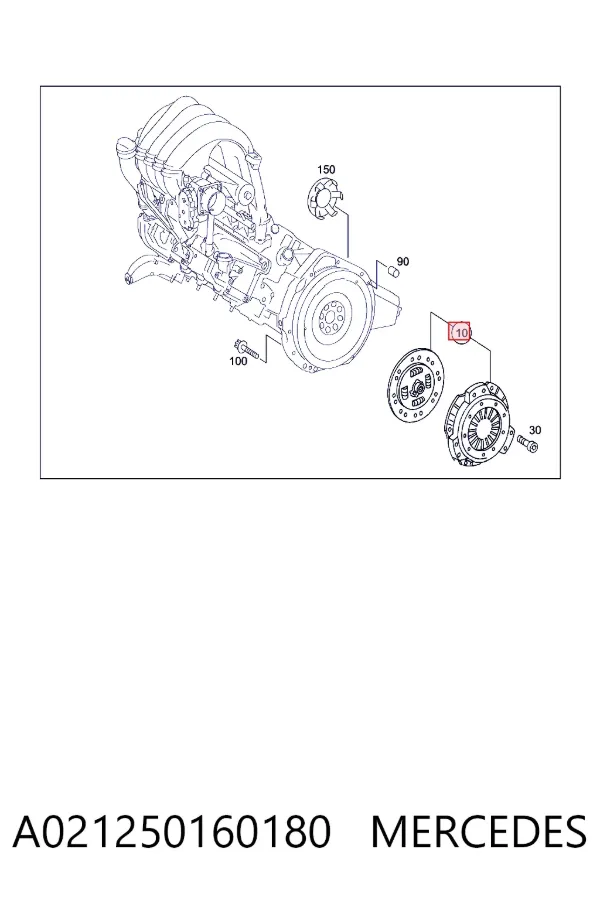 Сцепление A0212501601 Mercedes