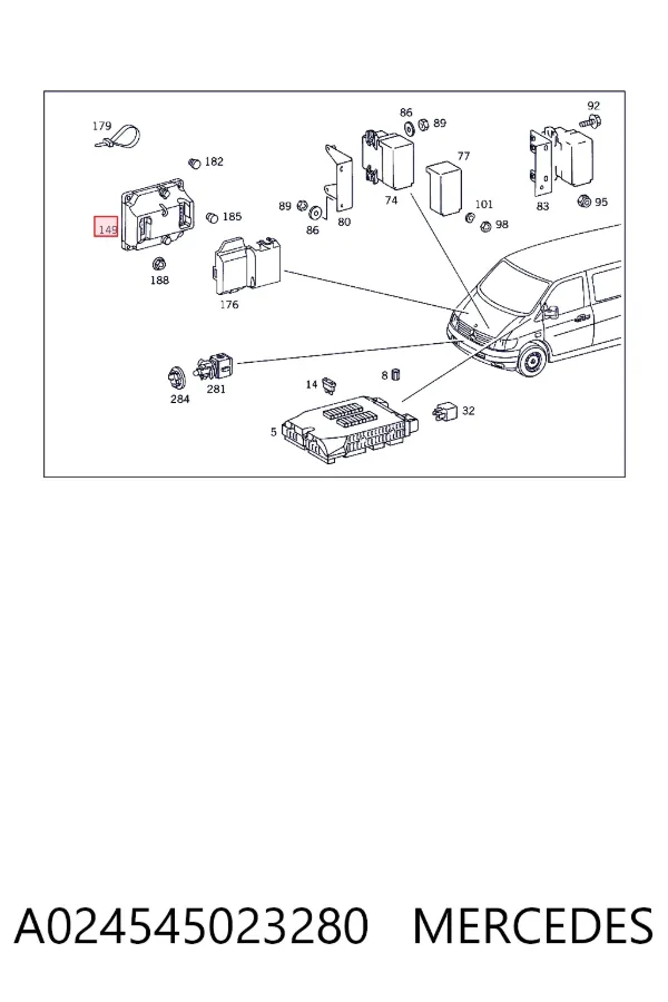 Купить A0245450232 Mercedes 