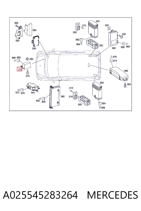Реле управления Mercedes A0255452832 цена, от 34.17 USD