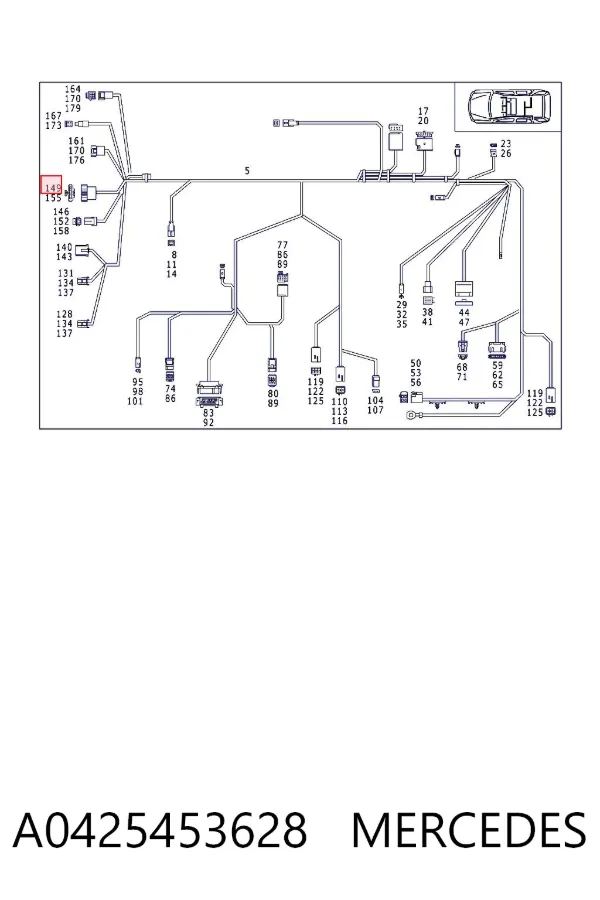  A0425453628 Mercedes