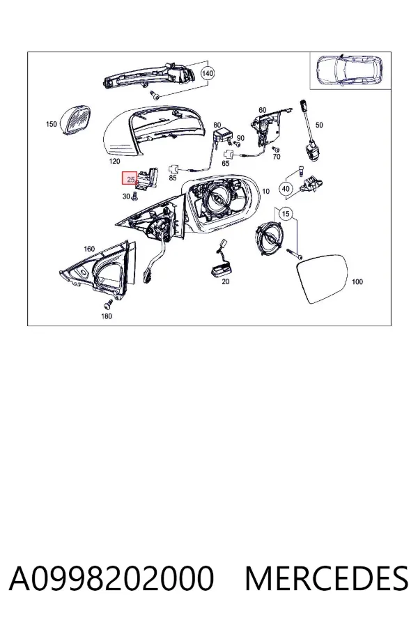  A0998202000 Mercedes