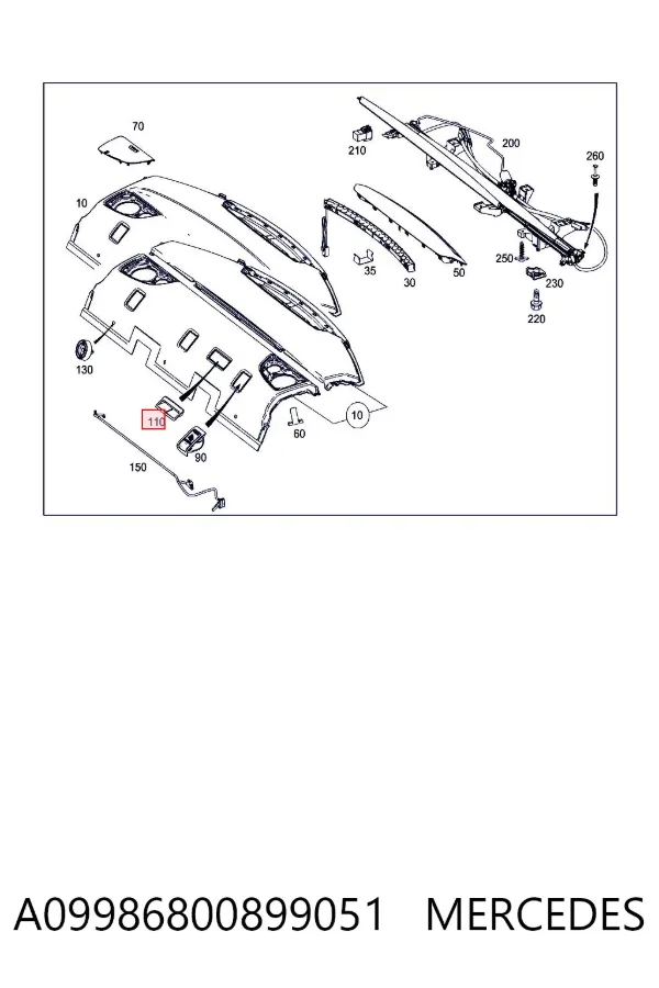  A09986800899051 Mercedes