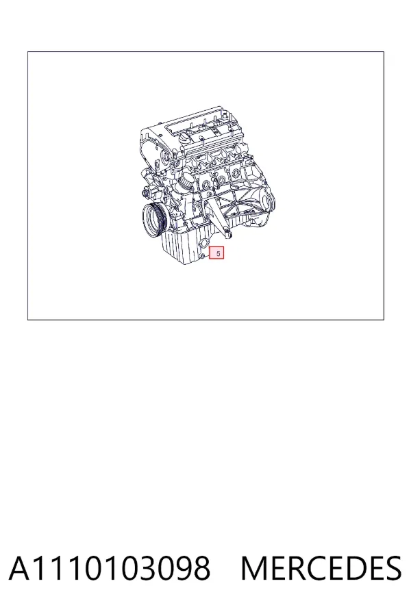 Двигатель A1110103098 Mercedes
