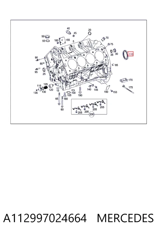 Сальник коленвала задний Mercedes A1129970246 цена, от 18.62 USD