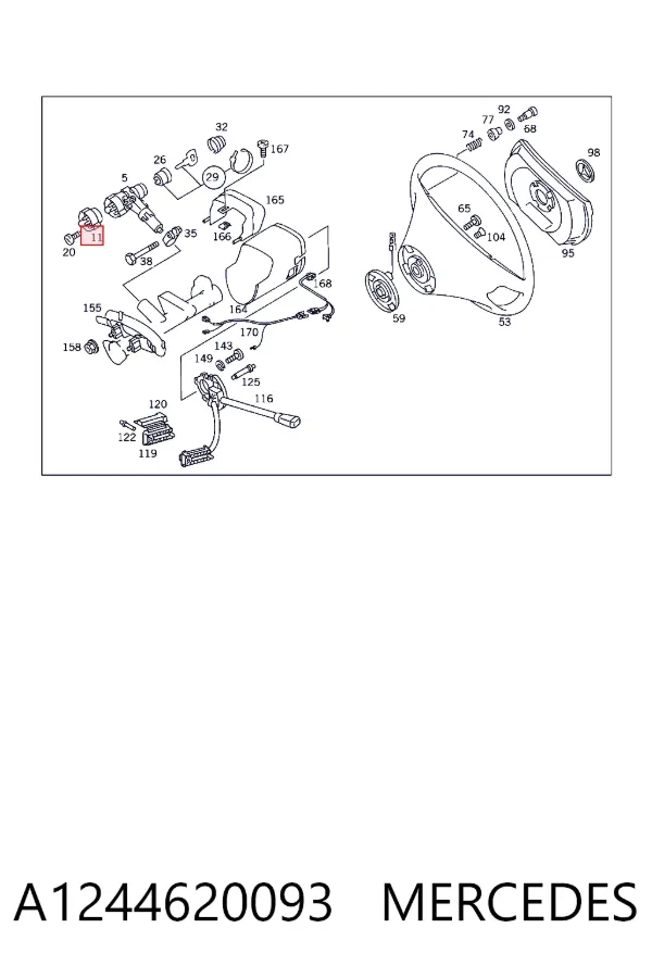 Контактная группа A1244620093 Mercedes