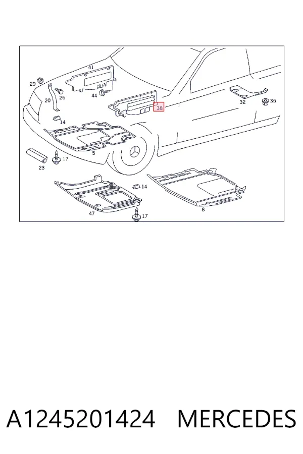  A1245201424 Mercedes