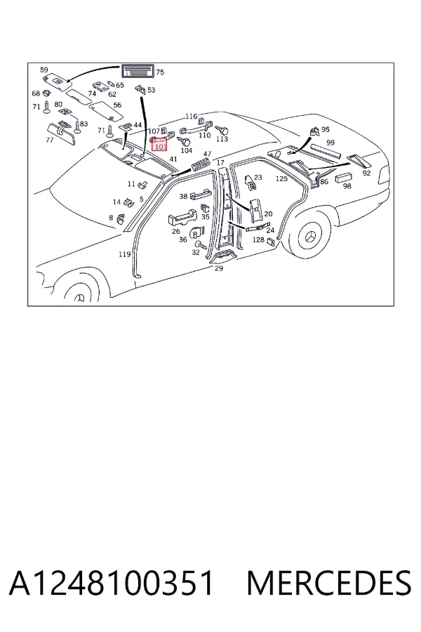  A1248100351 Mercedes