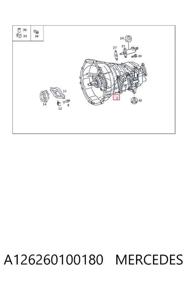 КПП A126260100180 Mercedes