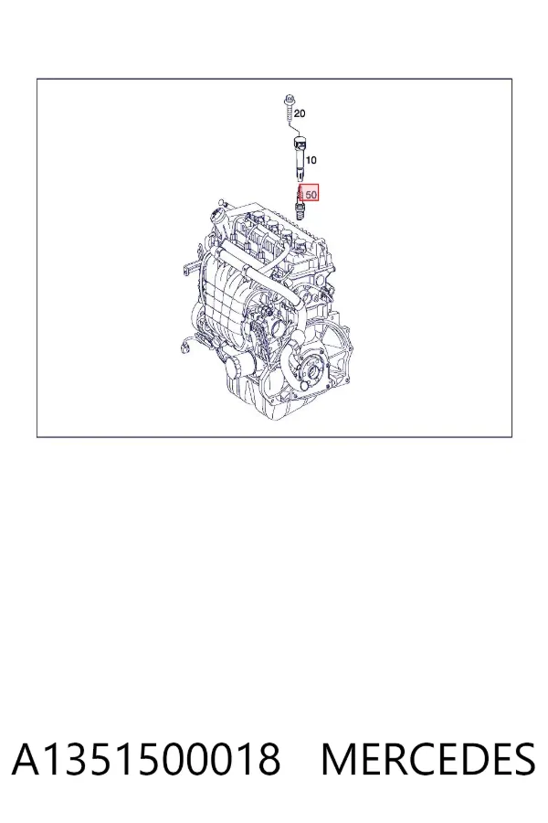 Свечи зажигания A1351500018 Mercedes