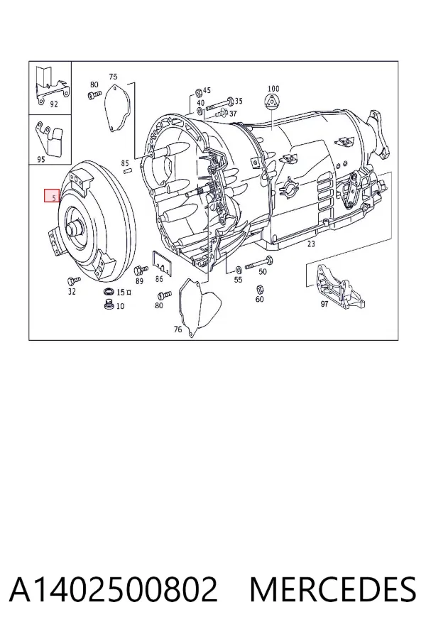 Гидротрансформатор A1402500802 Mercedes