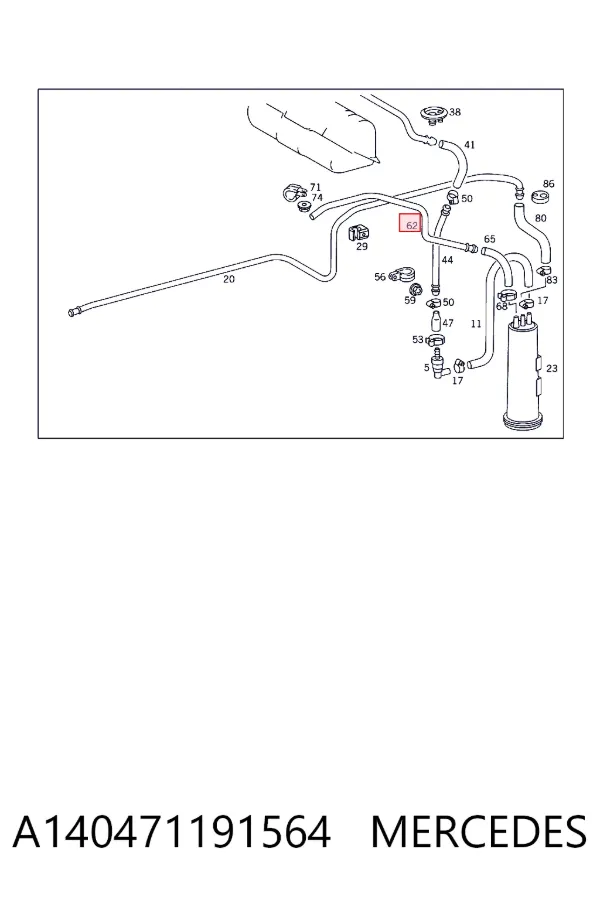  Mercedes A1404711915 цена, от 91.36 USD