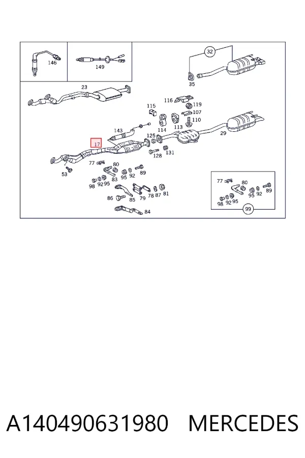  Mercedes A1404906319
