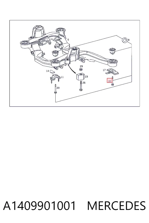  A1409901001 Mercedes