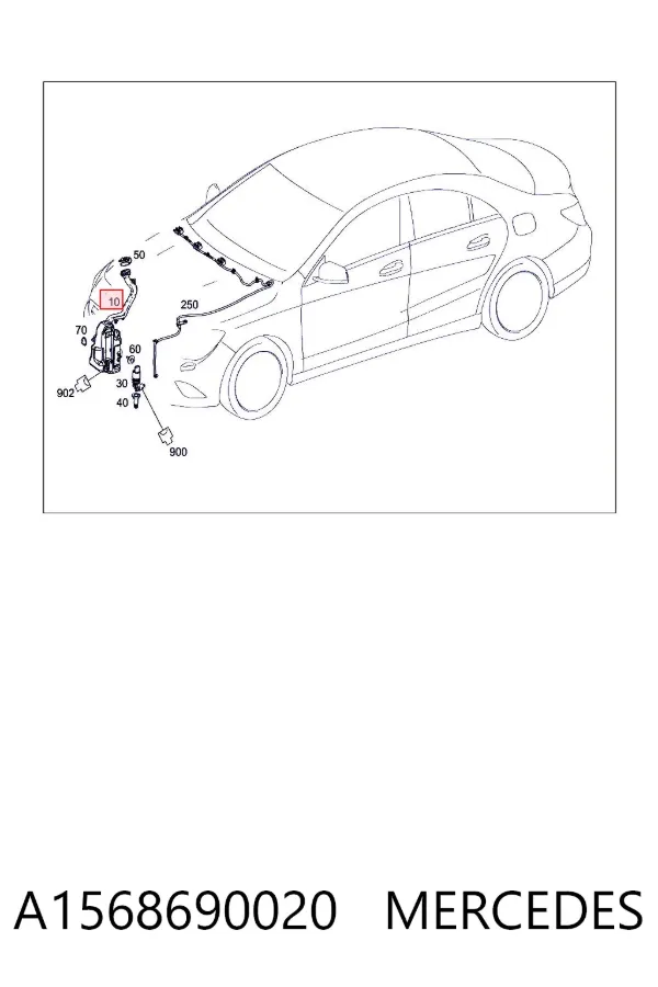 Бачок омывателя A1568690020 Mercedes