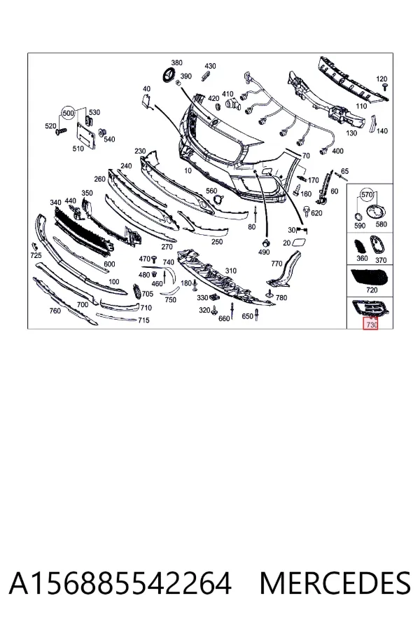  Mercedes A1568855422 цена, от 37.39 USD