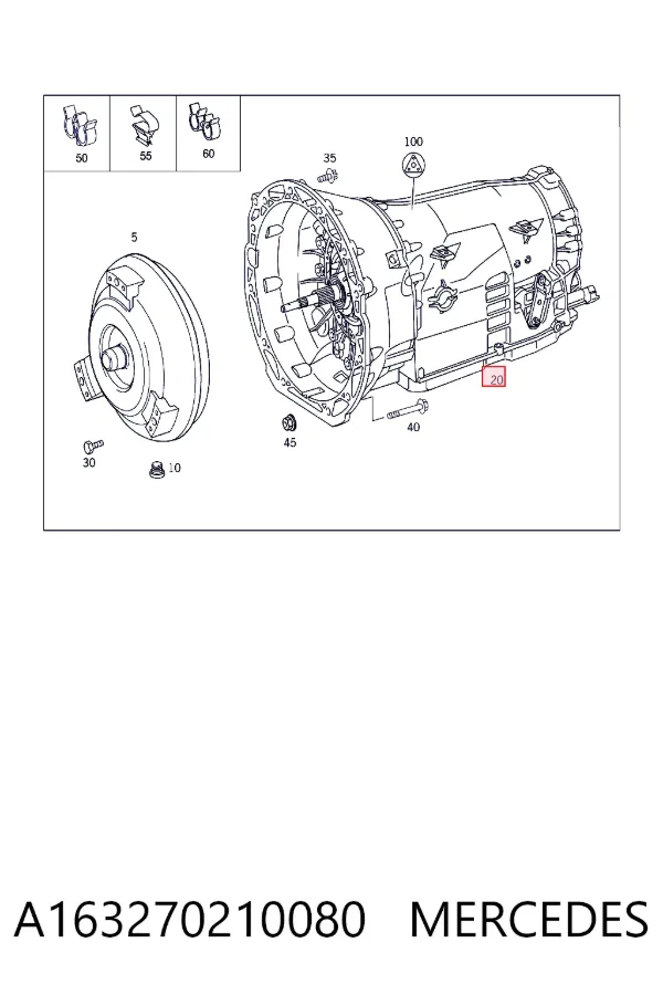 Коробка передач автомат Mercedes A1632702100 цена, от 502.84 USD
