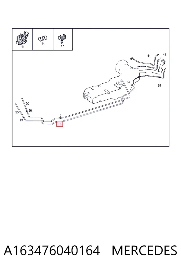  Mercedes A1634760401 цена, от 45.15 USD