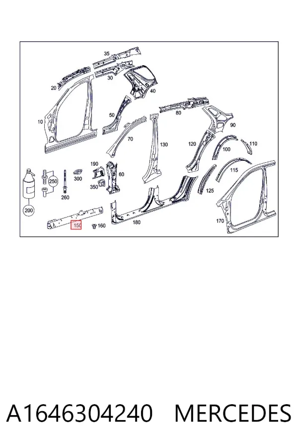  A1646304240 Mercedes