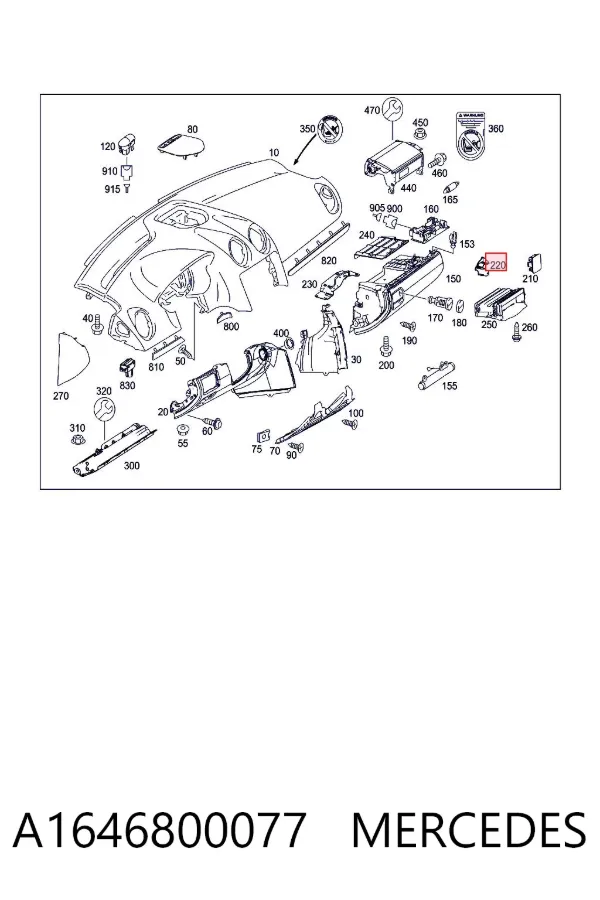  A1646800077 Mercedes