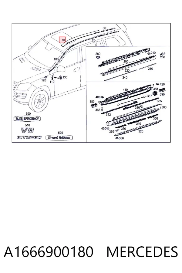  A1666900180 Mercedes