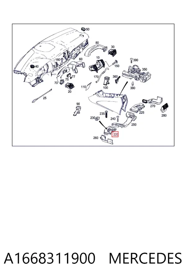  A1668311900 Mercedes