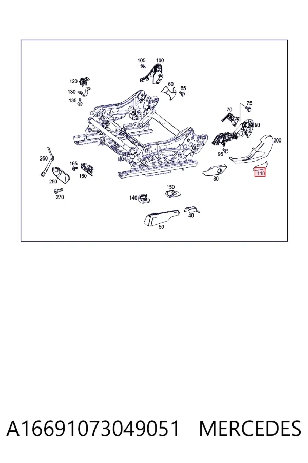 Купить A1669107304 Mercedes 