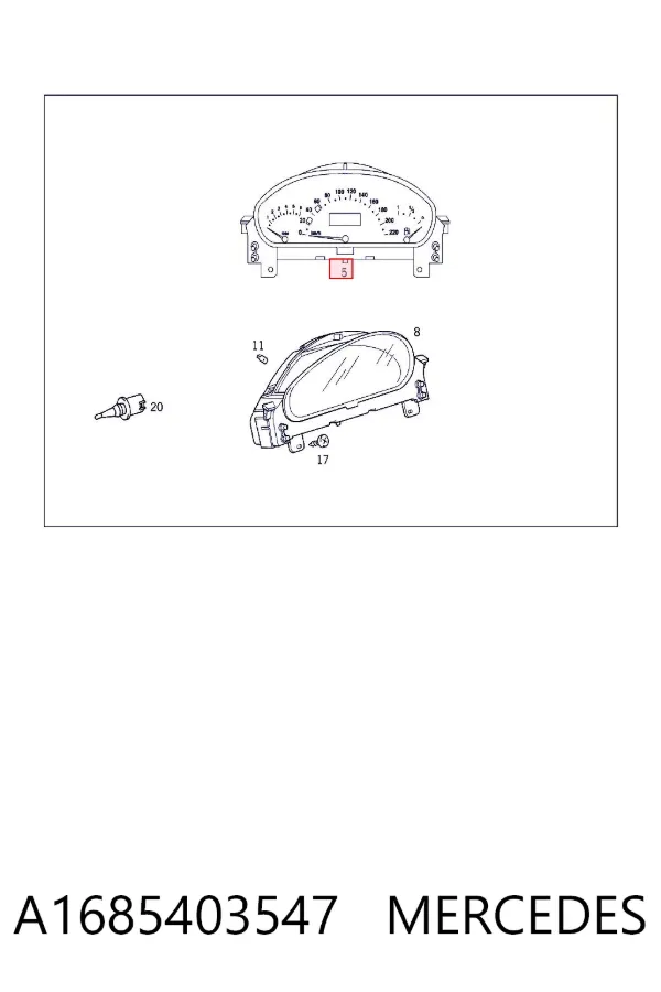 Панель приборов A1685403547 Mercedes